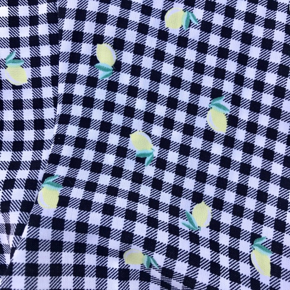 NWT Love, Fire Gingham & Lemon Crop Top Size M - Picture 7 of 10